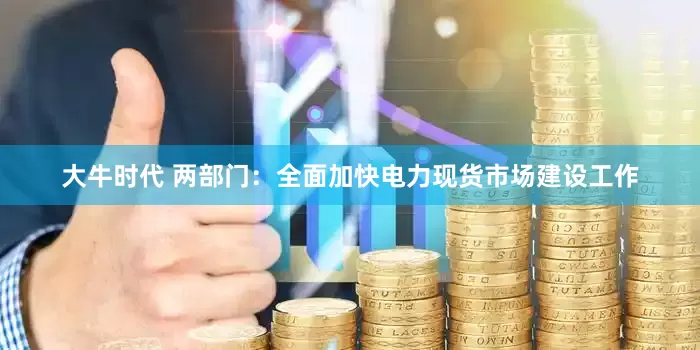 大牛时代 两部门：全面加快电力现货市场建设工作