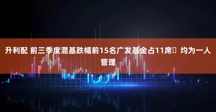 升利配 前三季度混基跌幅前15名广发基金占11席 均为一人管理